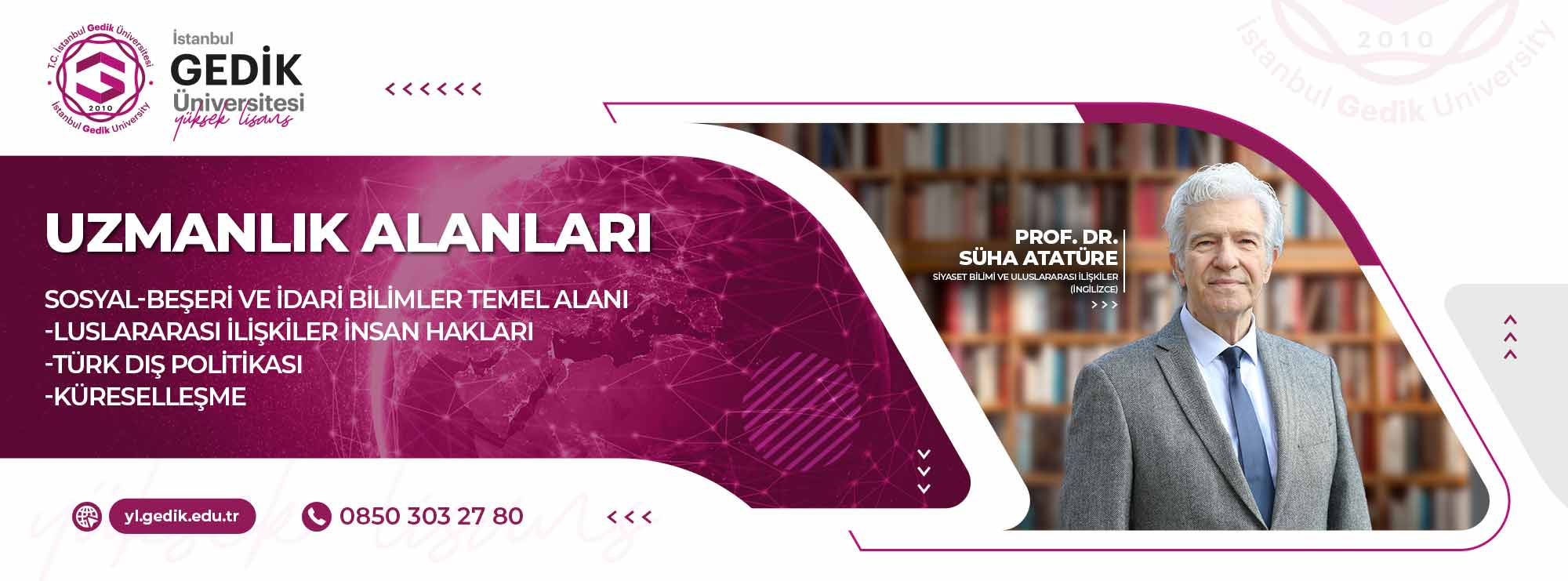 Siyaset Bilimi ve Uluslararası İlişkiler (İngilizce) Tezsiz Yüksek Lisans Programı slider