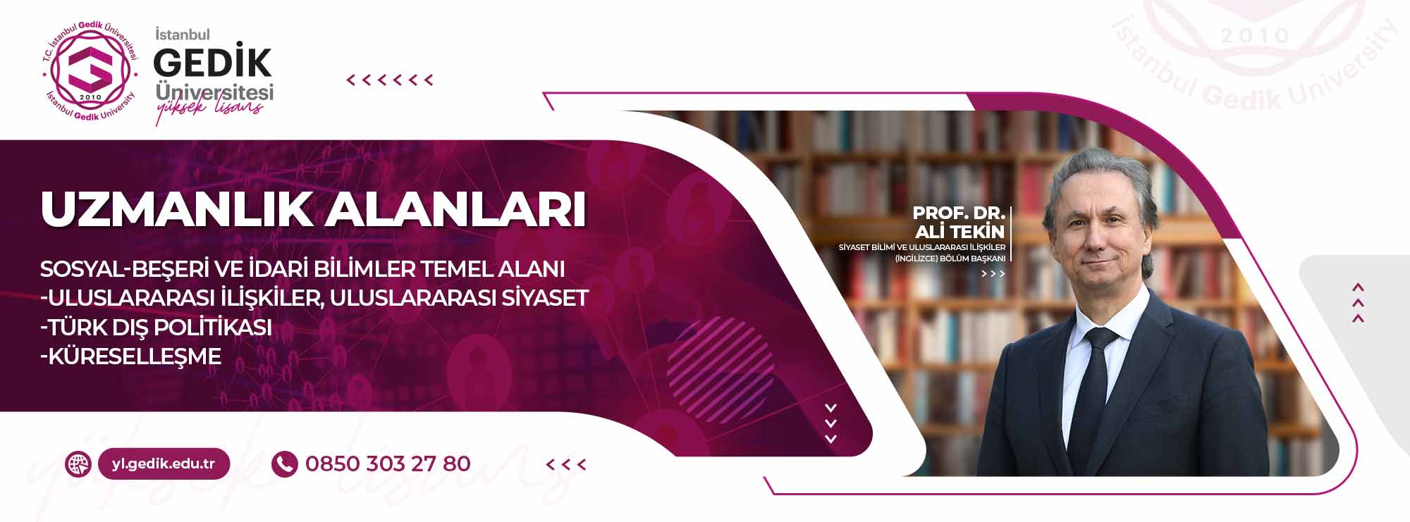 Siyaset Bilimi ve Uluslararası İlişkiler (İngilizce) Tezsiz Yüksek Lisans Programı slider